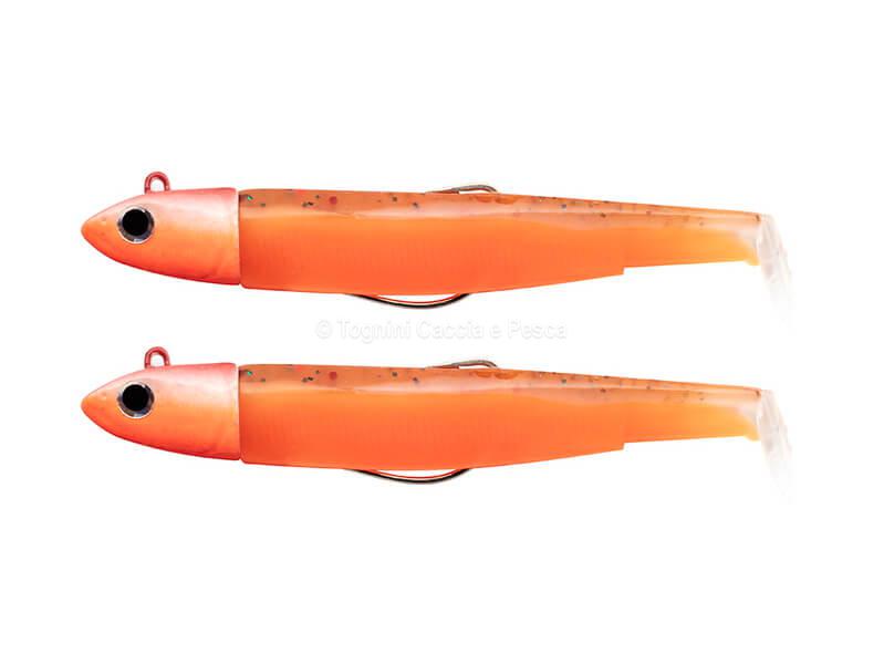 FIIISH BLACK MINNOW 90 DOUBLE COMBO OFF SHORE 10G. ORANGE GLOW (BM3175)